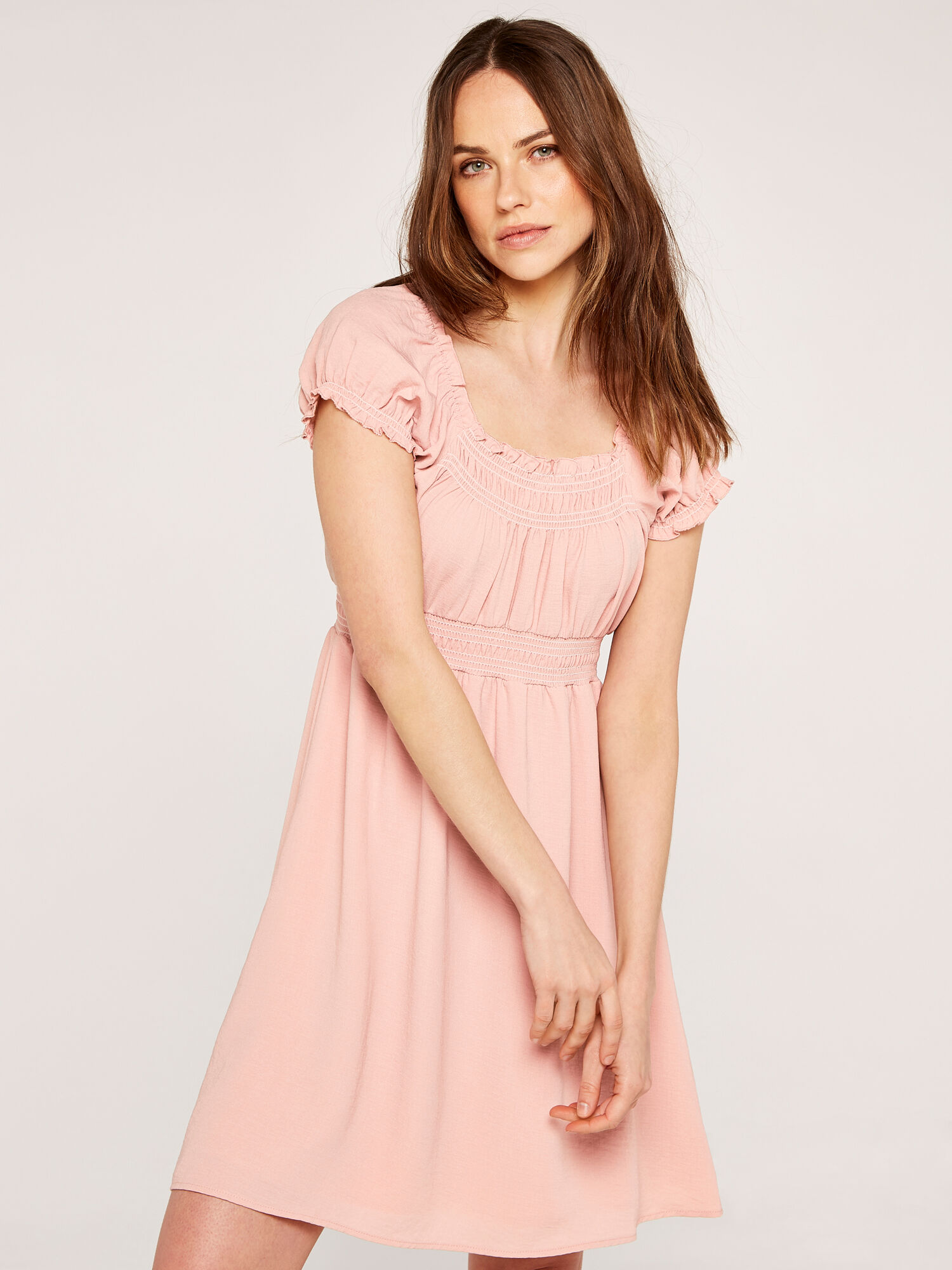 Milkmaid Mini Dress | Apricot UK